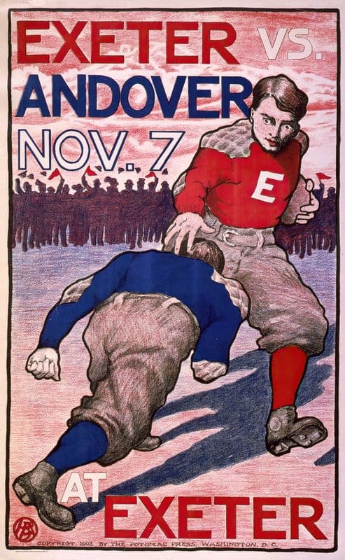 Exeter vs. Andover, Nov. 7 at Exeter as a canvas print