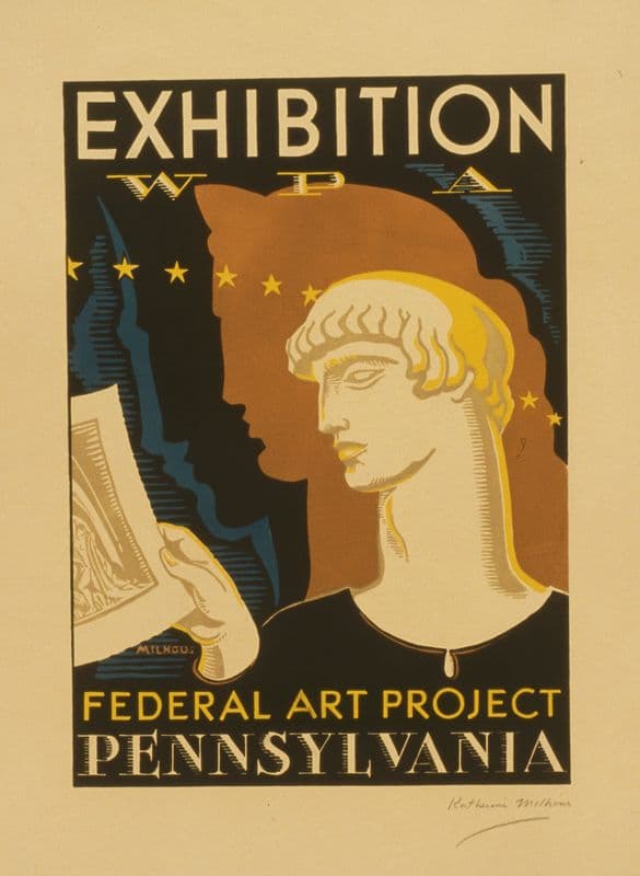 Exhibition WPA Federal Art Project Pennsylvania (1936-1941) as a canvas print