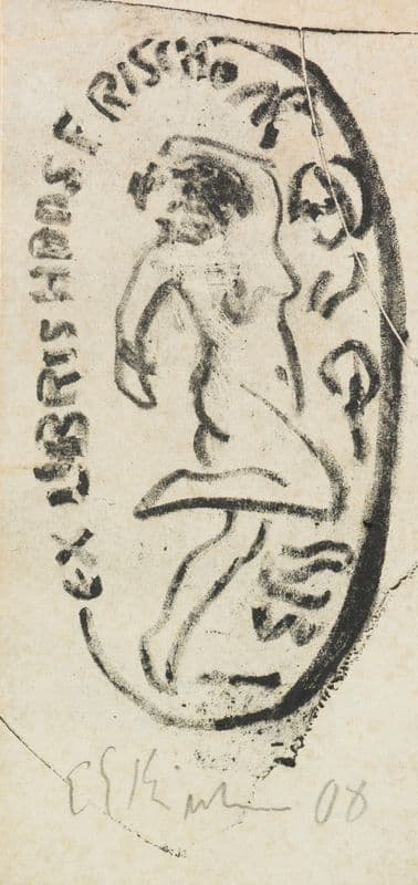 Exlibris; Hans Frisch as a canvas print