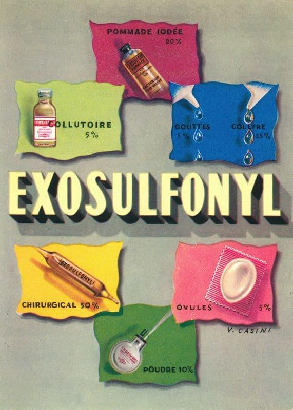 Exosulfonyl (1910-1950) as a canvas print