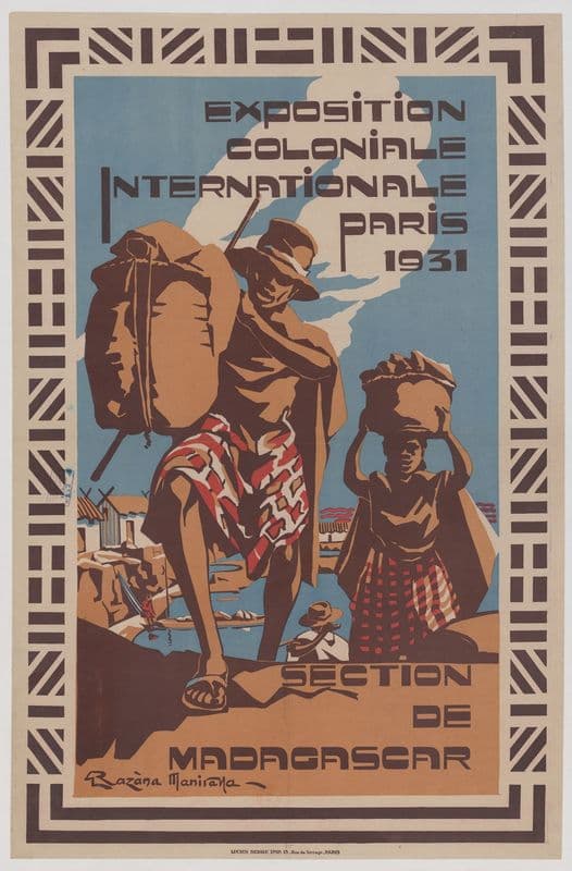 Exposition Coloniale Internationale, Paris 1931 – Section de Madagascar as a canvas print