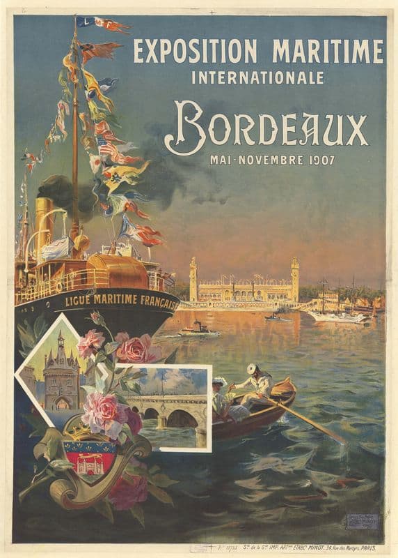 Exposition maritime internationale. Bordeaux, mai-novembre 1907 as a canvas print