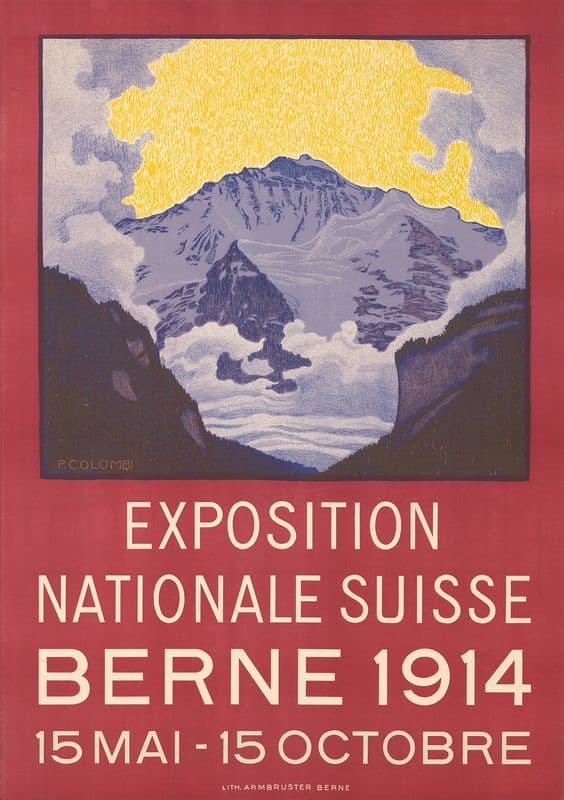 Exposition nationale suisse – Berne 1914 as a canvas print