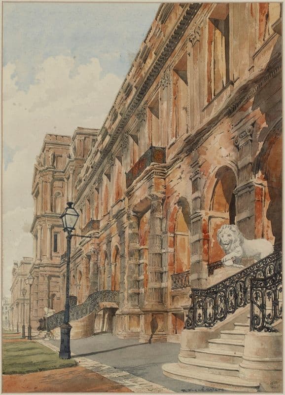 Façade du Palais des Tuileries as a canvas print