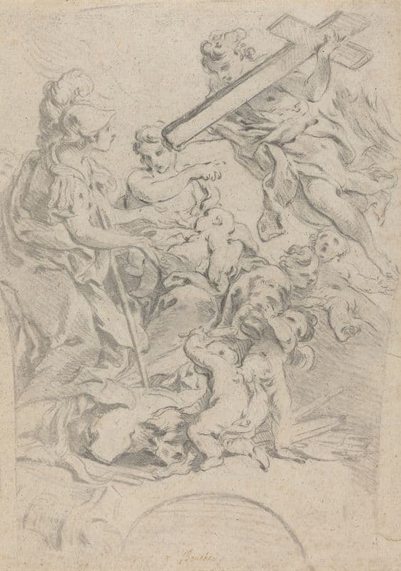 Faith and Charity (1728-1731) as a canvas print