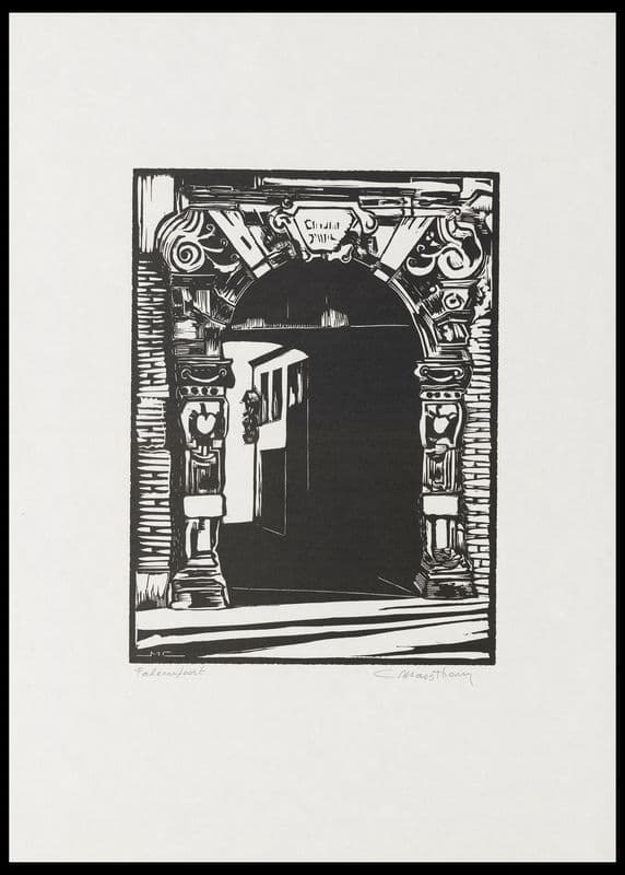 Falconpoort (te Antwerpen) as a canvas print