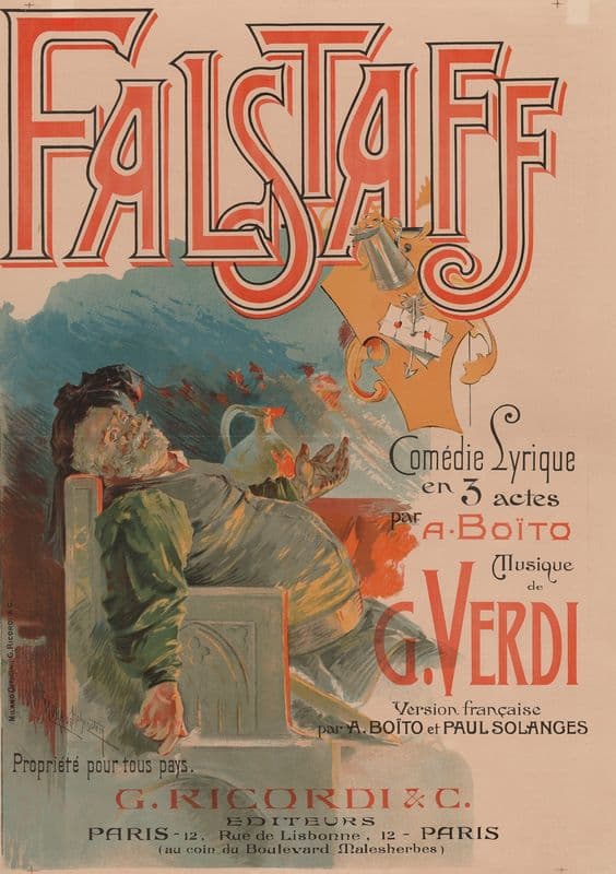 Falstaff as a canvas print