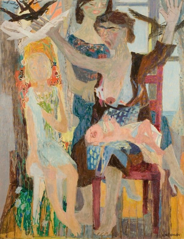 Familie as a canvas print