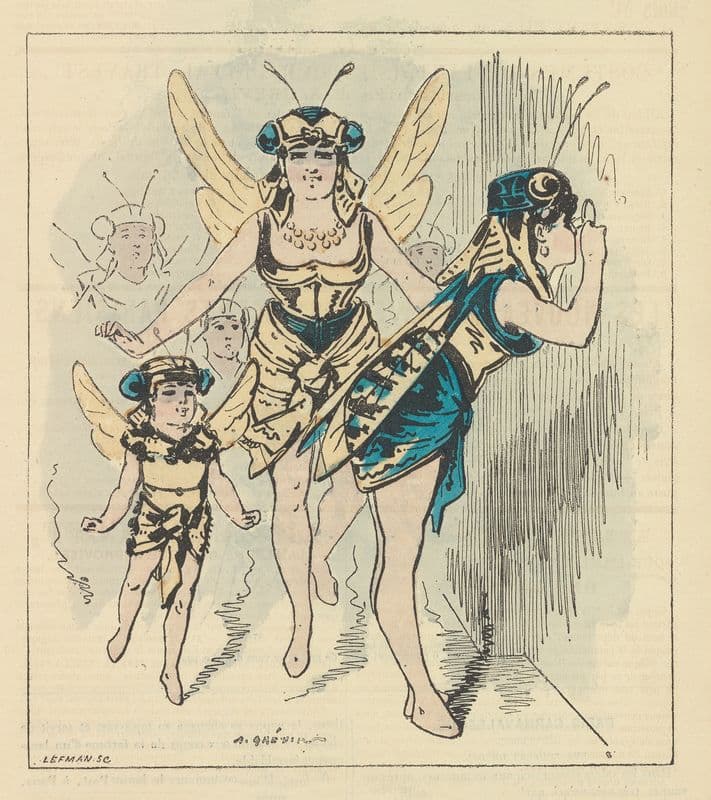 Fantaises Parisiennses (1870-1879) as a canvas print