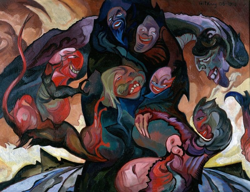 Fantastic composition (1915 - 1920) as a canvas print