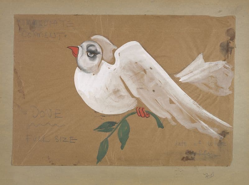 Fantasy 1939: Dove (1934-1943) as a canvas print