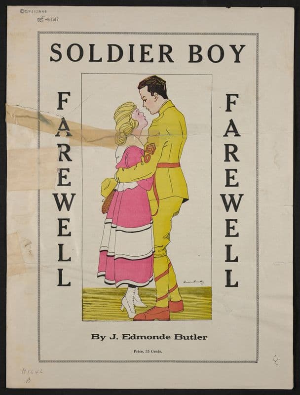 Farewell soldier boy as a canvas print