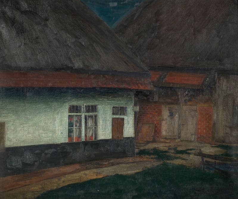 Farm Court Yard (20th century) as a canvas print