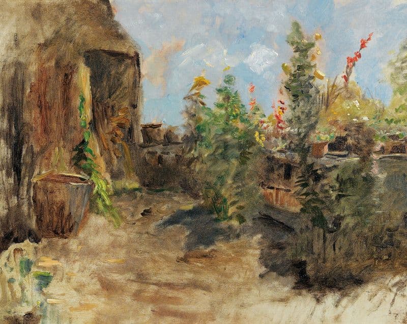 Farmhouse Garden as a canvas print