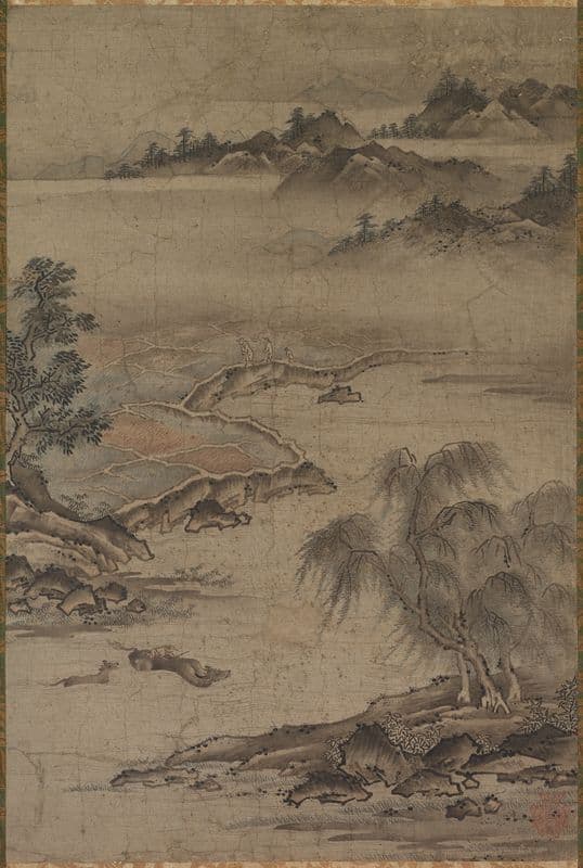 Farming and Herding Buffalo in Summer (mid- to late 1500s) as a canvas print