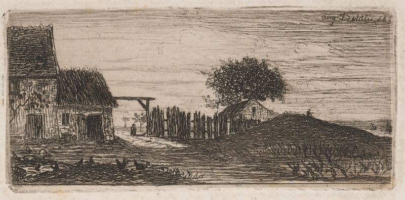 Farmyard as a canvas print