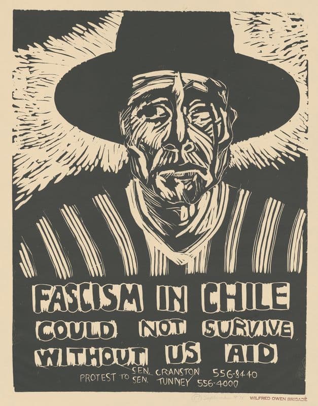 Fascism in Chile could not survive without US aid as a canvas print