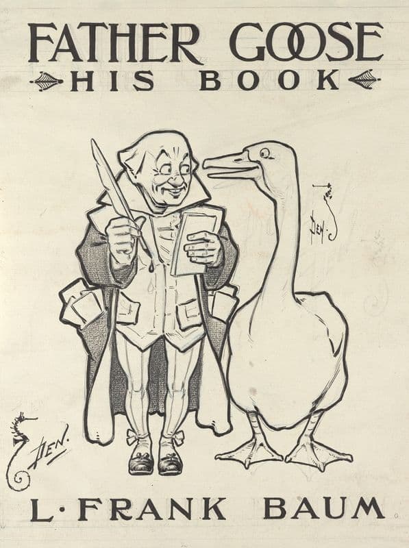Father Goose His Book L. Frank Baum as a canvas print