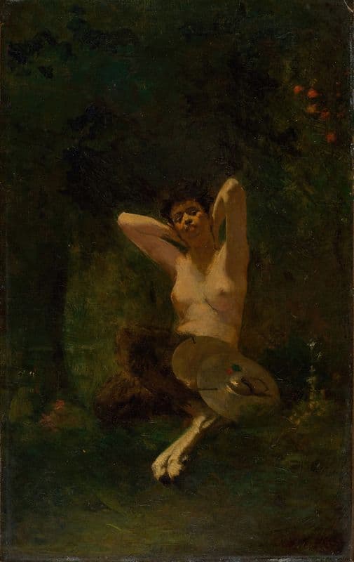 Faun as a canvas print