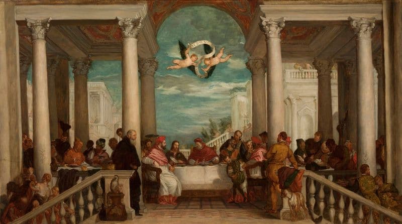 Feast in the House of Simon the Pharisee (between 1858 and 1859) as a canvas print