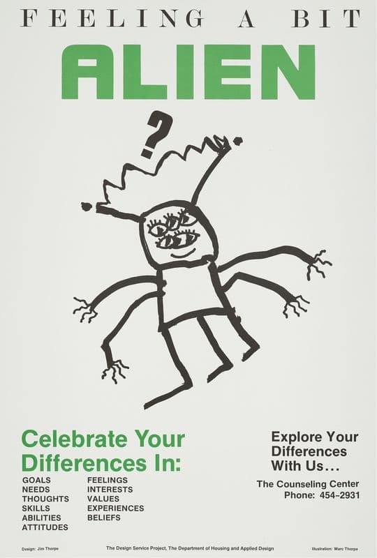 Feeling a bit alien, celebrate your differences in… as a canvas print