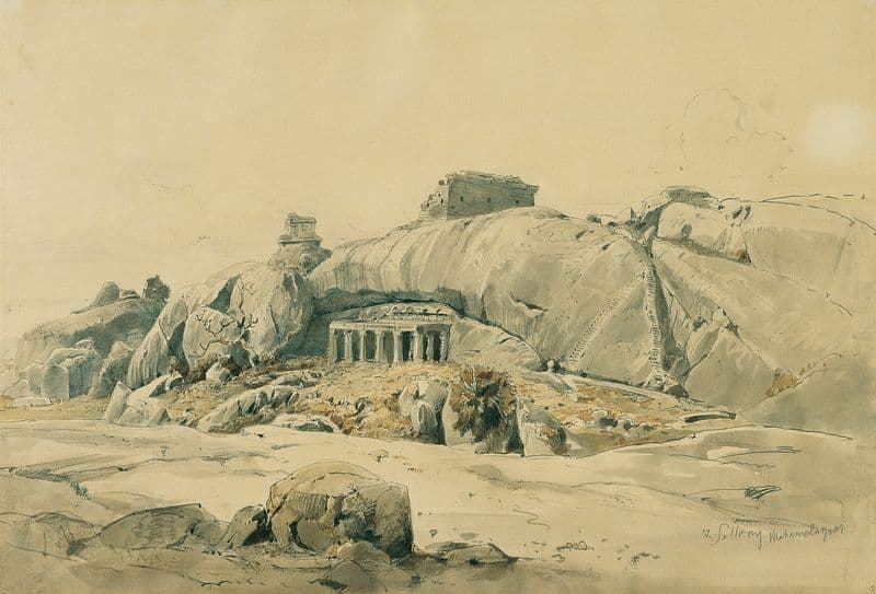 Felsentempel von Mamallapuram (Mahamaleipur), Indien as a canvas print