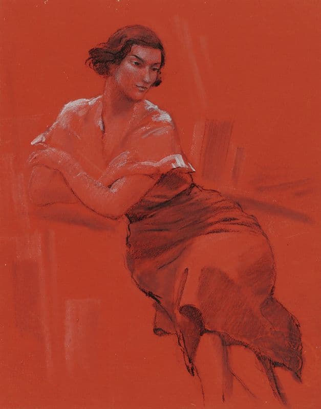 Female study as a canvas print