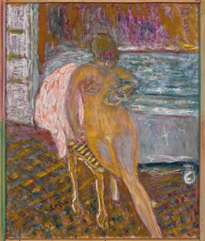 Femme à sa toilette as a canvas print