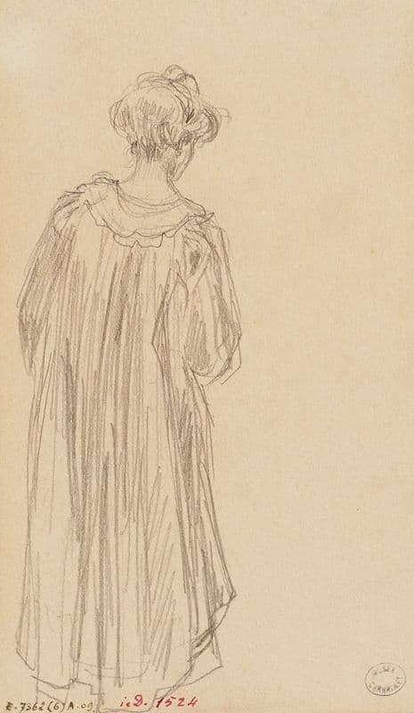 Femme en peignoir, vue de dos (1895 - 1905) as a canvas print