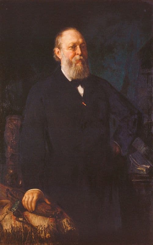 Ferdinand Freiherr von Hochstetter as a canvas print