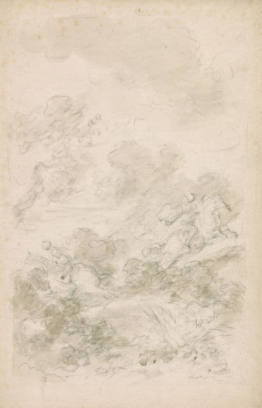 Ferrau and Orlando Chasing Sacripante (ca. 1780-1785) as a canvas print