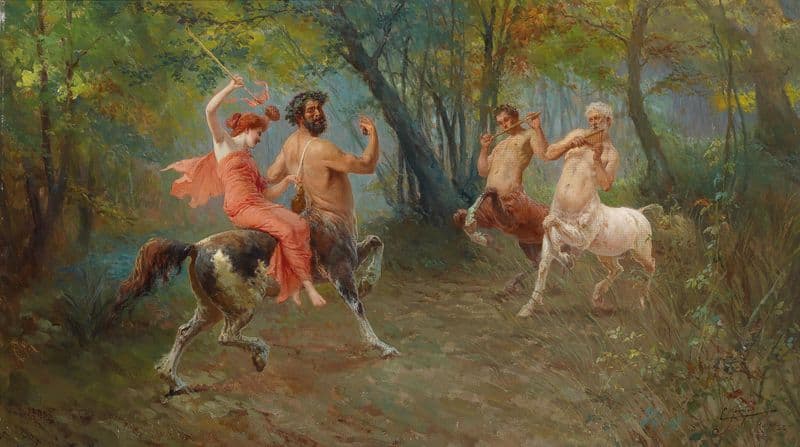 Fest Der Kentauren as a canvas print