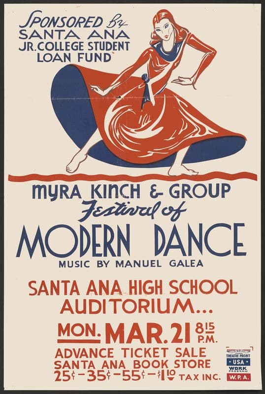 Festival of Modern Dance (1934-1943) as a canvas print