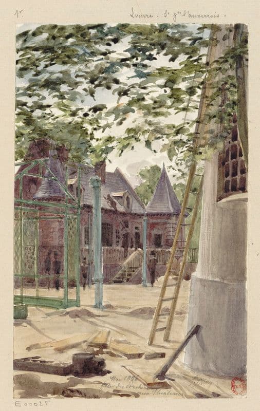 Fête des (Porcherons) aux Thuileries as a canvas print