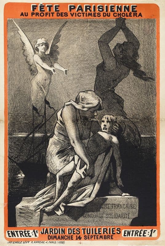 Fete Parisienne Au Profit Des Victimes Du Cholera as a canvas print