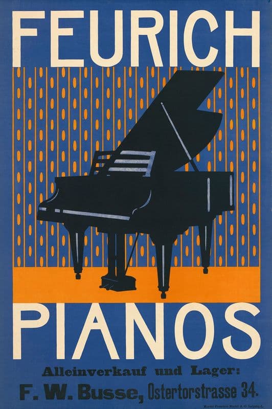 Feurich Pianos as a canvas print