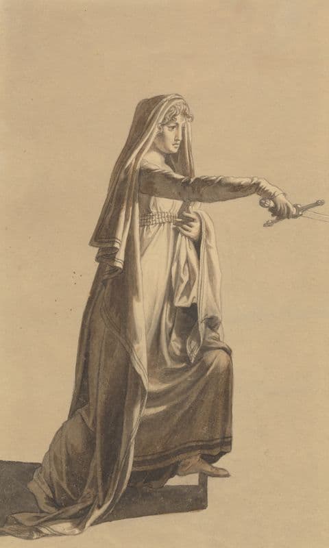 Figur fra Oehlenschlägers Hakon Jarl (1810 – 1816) as a canvas print
