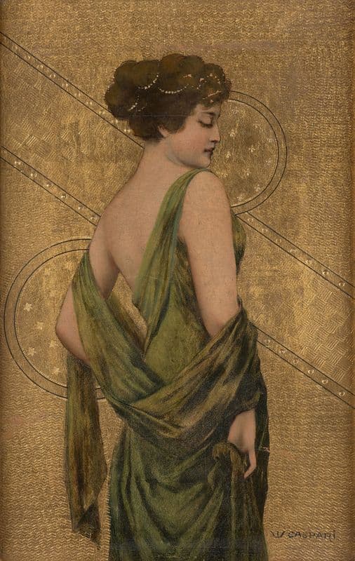 Figure féminine allégorique as a canvas print