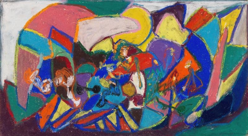 Figurenkomposition (1920-30) as a canvas print