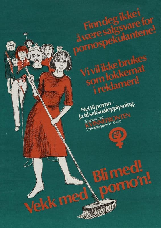 Finn deg ikke i å være salgsvare for pornospekulatene! as a canvas print