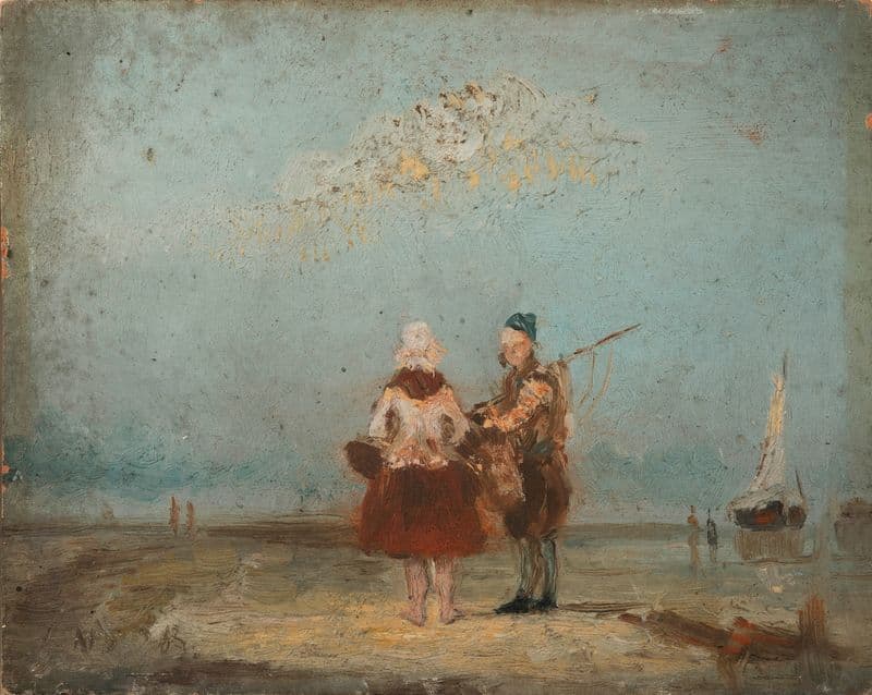 Fisher couple (from 1873 until 1875) as a canvas print