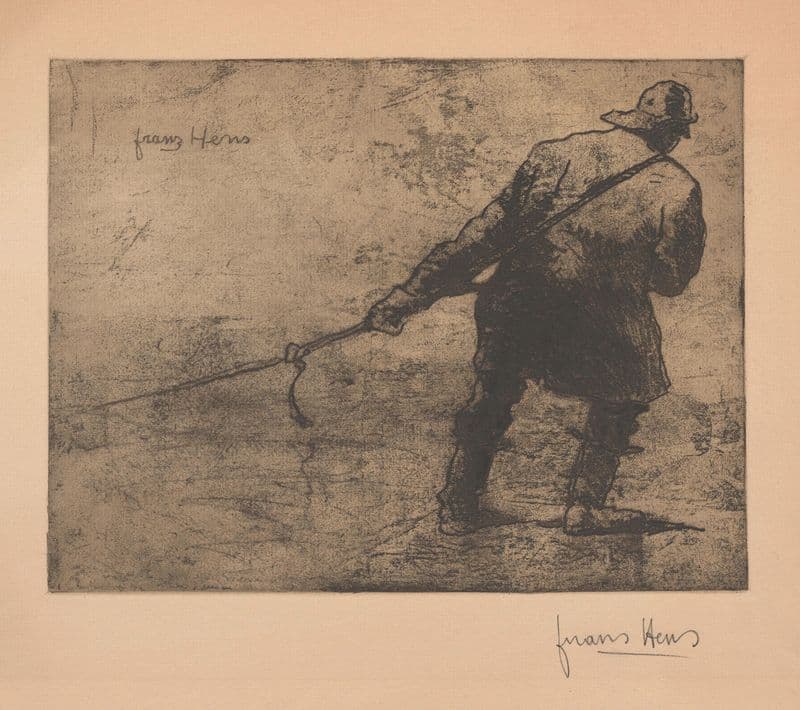 Fisherman as a canvas print