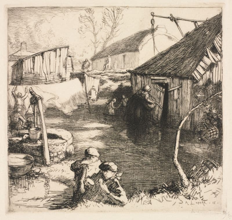 Fishermen’s Quarters (Saint-Jean-de-Monts) as a canvas print