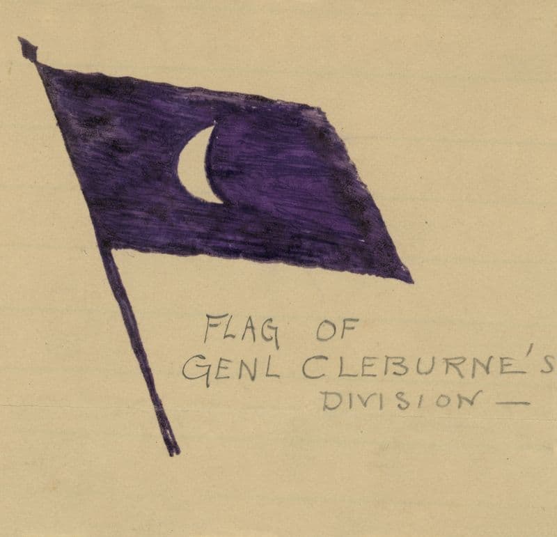 Flag of Genl Cleburne’s Division (1862-1864) as a canvas print