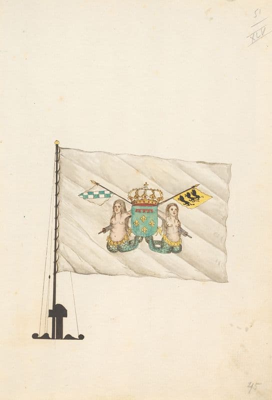 Flag of Naples (1667-1670) as a canvas print