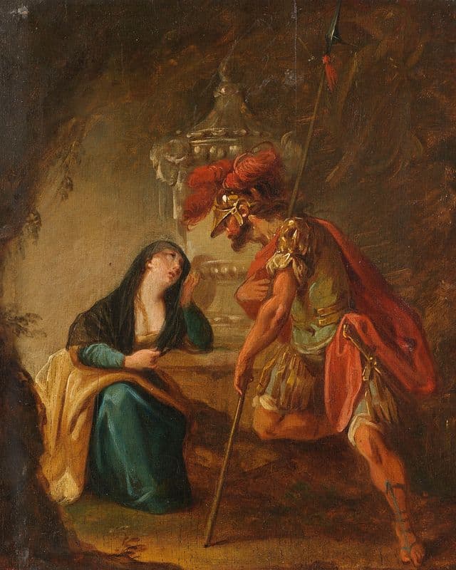 Flavianus und seine Frau Dafrosa as a canvas print