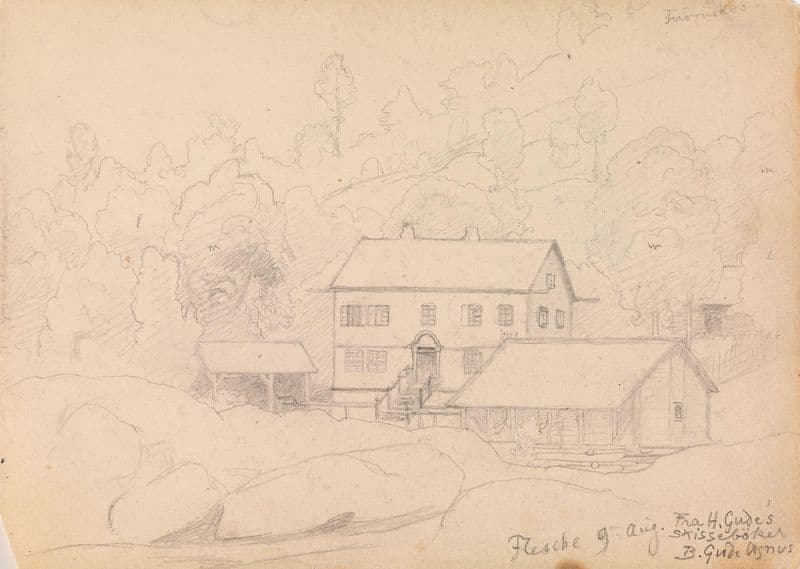 Flesje gård, Balestrand as a canvas print