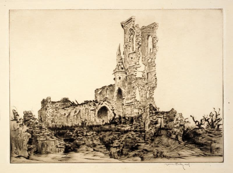 Fleurie Church as a canvas print