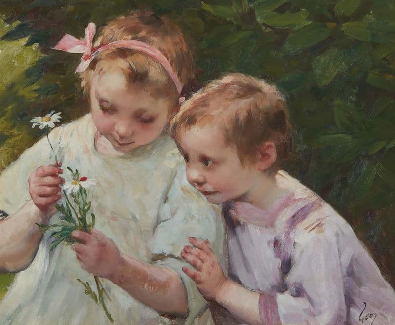 Fleurs Pour Maman as a canvas print