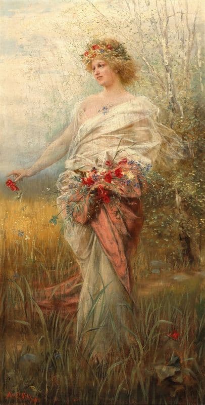 Flora as a canvas print